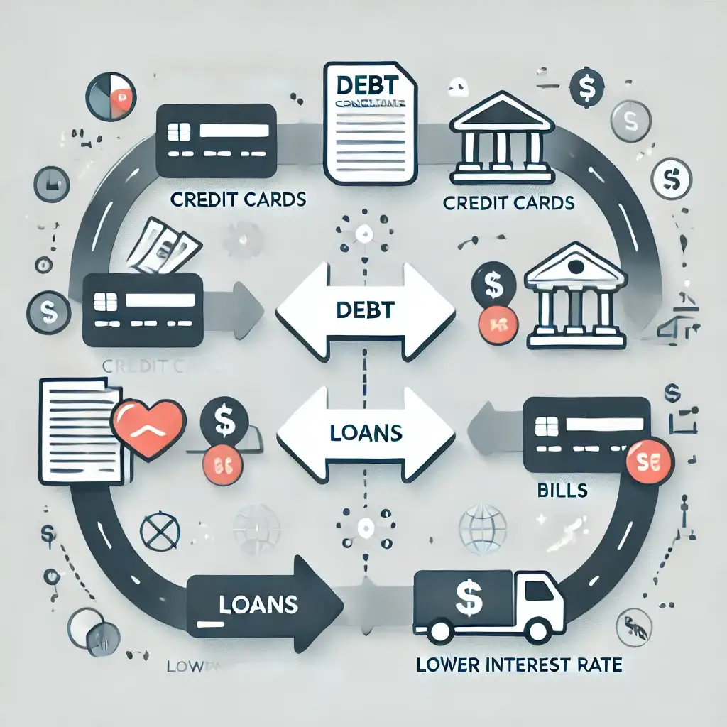 how-debt-consolidation-works-flowchart