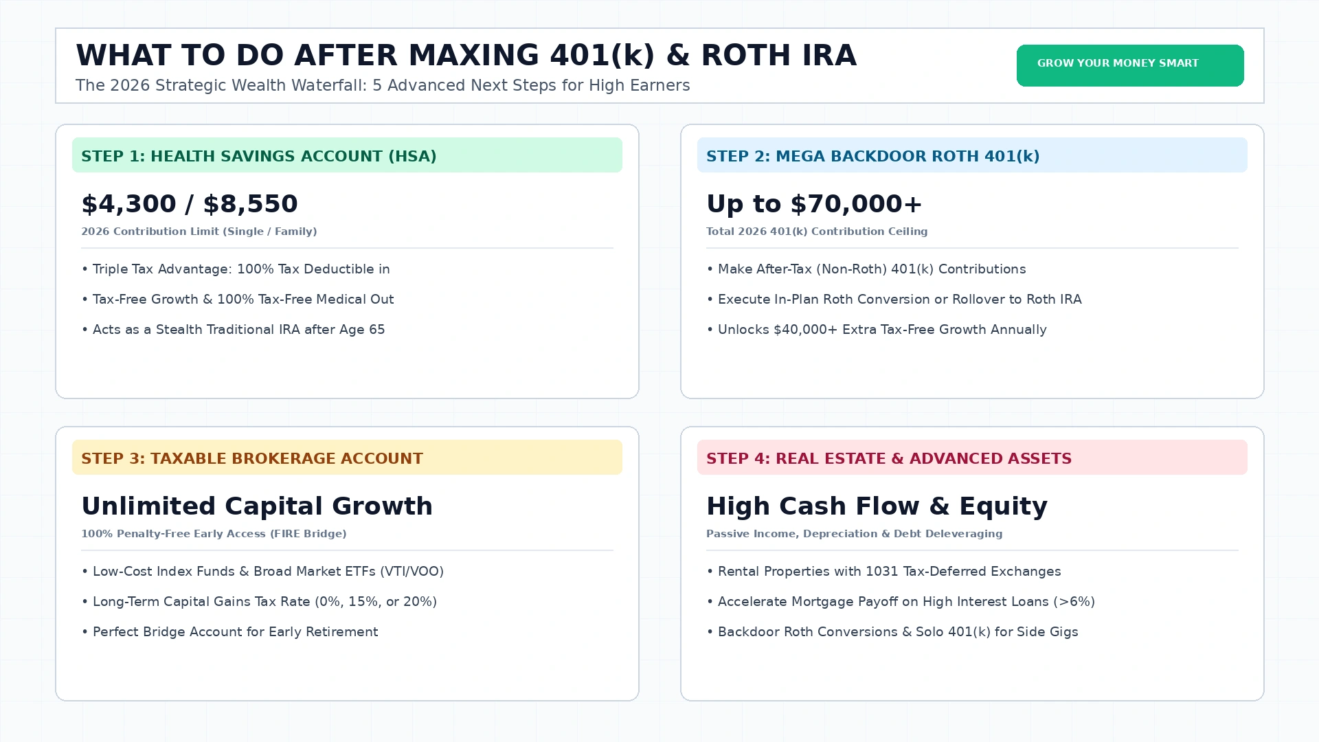 what to do after maxing out 401k and roth ira strategic wealth waterfall guide