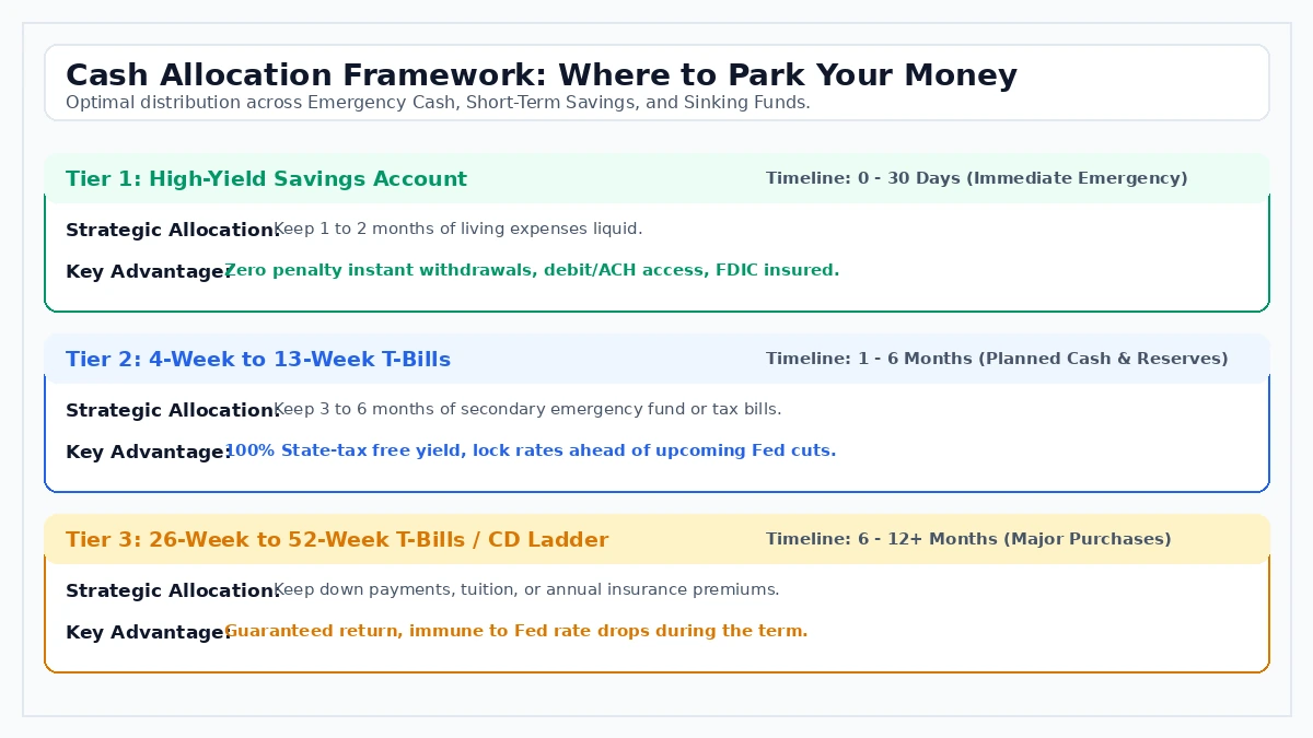 Cash Allocation Framework HYSA vs Treasury Bills